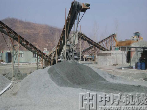 广西梧州石料生产线现场